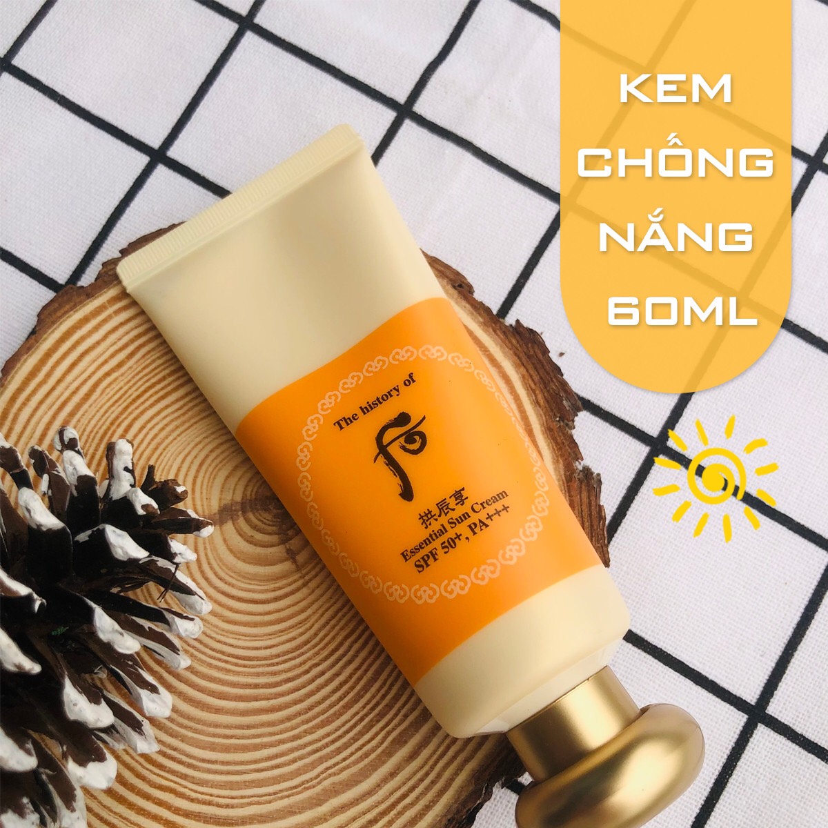 Set kem chống nắng Whoo vàng Essential Sun Cream z4267677911234 419e6bc345c41d6df76f167df2464181
