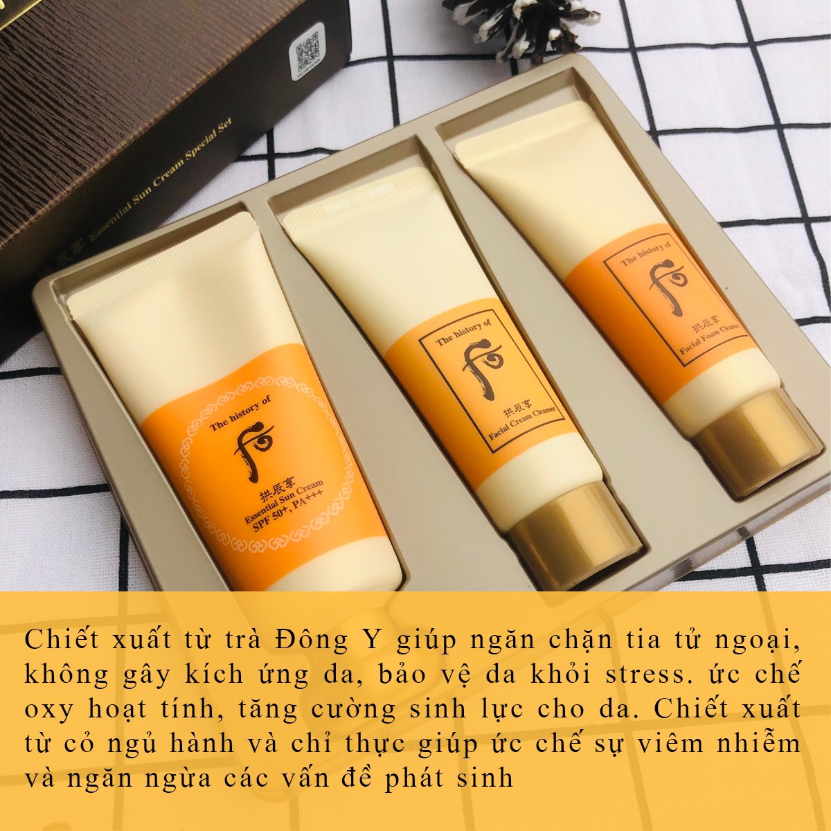 Set kem chống nắng Whoo vàng Essential Sun Cream z4267677935385 26613c9476b7e16cc7836d636c1e4c7a