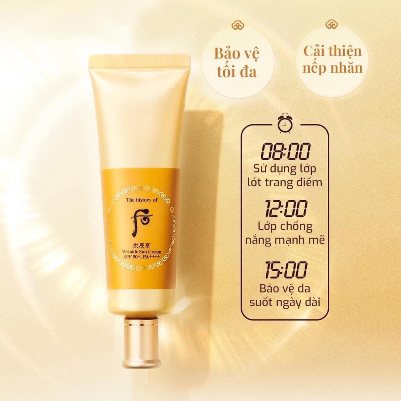 Set kem chống nắng Whoo vàng Essential Sun Cream z4267684312487 96f51a0775ece52dcb119f9b89f54687