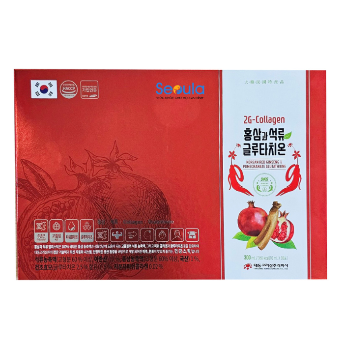 2G – Collagen Hồng sâm lựu Glutathione (10ml x 30stick) - Daedong Thiet ke chua co ten 29