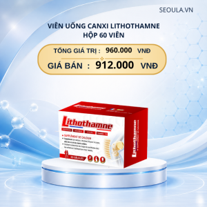 Chia sẻ Yêu thích Viên Uống Canxi LITHOTHAMNE